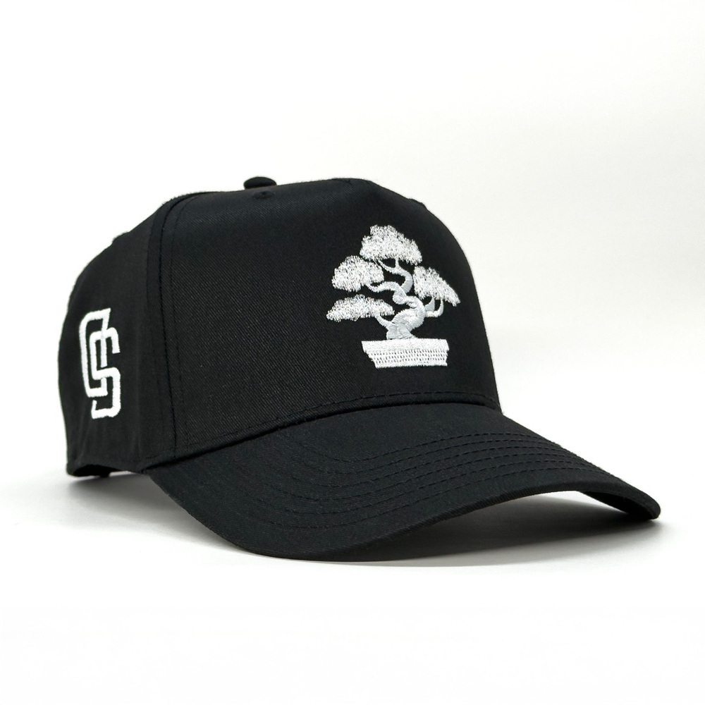San Diego Bonsai - Black and White snapback Hat